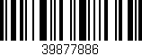 Código de barras (EAN, GTIN, SKU, ISBN): '39877886'
