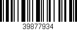 Código de barras (EAN, GTIN, SKU, ISBN): '39877934'
