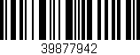 Código de barras (EAN, GTIN, SKU, ISBN): '39877942'