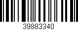 Código de barras (EAN, GTIN, SKU, ISBN): '39883340'