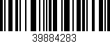 Código de barras (EAN, GTIN, SKU, ISBN): '39884283'
