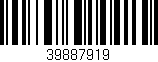Código de barras (EAN, GTIN, SKU, ISBN): '39887919'