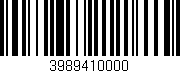 Código de barras (EAN, GTIN, SKU, ISBN): '3989410000'