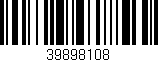 Código de barras (EAN, GTIN, SKU, ISBN): '39898108'