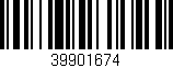 Código de barras (EAN, GTIN, SKU, ISBN): '39901674'