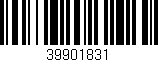Código de barras (EAN, GTIN, SKU, ISBN): '39901831'