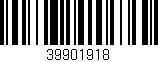 Código de barras (EAN, GTIN, SKU, ISBN): '39901918'
