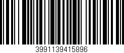 Código de barras (EAN, GTIN, SKU, ISBN): '3991139415896'