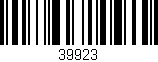 Código de barras (EAN, GTIN, SKU, ISBN): '39923'
