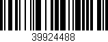Código de barras (EAN, GTIN, SKU, ISBN): '39924488'