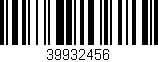 Código de barras (EAN, GTIN, SKU, ISBN): '39932456'