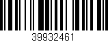 Código de barras (EAN, GTIN, SKU, ISBN): '39932461'
