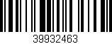 Código de barras (EAN, GTIN, SKU, ISBN): '39932463'