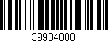 Código de barras (EAN, GTIN, SKU, ISBN): '39934800'
