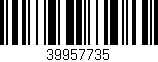 Código de barras (EAN, GTIN, SKU, ISBN): '39957735'
