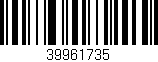 Código de barras (EAN, GTIN, SKU, ISBN): '39961735'