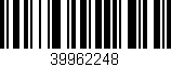 Código de barras (EAN, GTIN, SKU, ISBN): '39962248'