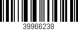 Código de barras (EAN, GTIN, SKU, ISBN): '39966238'