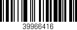 Código de barras (EAN, GTIN, SKU, ISBN): '39966416'