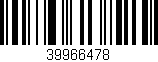 Código de barras (EAN, GTIN, SKU, ISBN): '39966478'