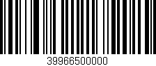 Código de barras (EAN, GTIN, SKU, ISBN): '39966500000'