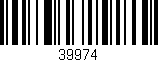 Código de barras (EAN, GTIN, SKU, ISBN): '39974'