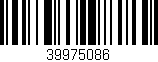 Código de barras (EAN, GTIN, SKU, ISBN): '39975086'