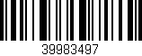 Código de barras (EAN, GTIN, SKU, ISBN): '39983497'