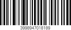 Código de barras (EAN, GTIN, SKU, ISBN): '3998947018189'