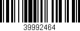 Código de barras (EAN, GTIN, SKU, ISBN): '39992464'
