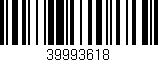 Código de barras (EAN, GTIN, SKU, ISBN): '39993618'