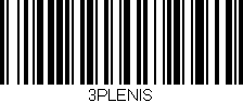 Código de barras (EAN, GTIN, SKU, ISBN): '3PLENIS'