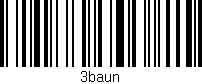 Código de barras (EAN, GTIN, SKU, ISBN): '3baun'