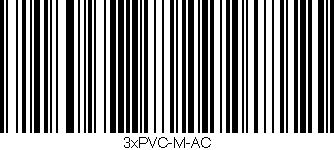 Código de barras (EAN, GTIN, SKU, ISBN): '3xPVC-M-AC'