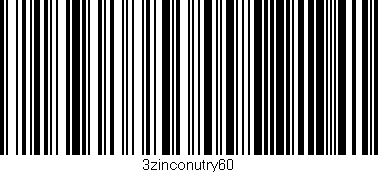 Código de barras (EAN, GTIN, SKU, ISBN): '3zinconutry60'
