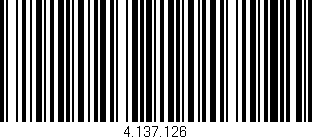 Código de barras (EAN, GTIN, SKU, ISBN): '4.137.126'
