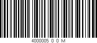 Código de barras (EAN, GTIN, SKU, ISBN): '4000005_0_0_M'