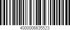 Código de barras (EAN, GTIN, SKU, ISBN): '4000006635523'