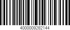 Código de barras (EAN, GTIN, SKU, ISBN): '4000009282144'