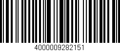 Código de barras (EAN, GTIN, SKU, ISBN): '4000009282151'