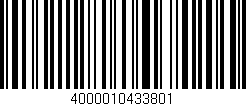 Código de barras (EAN, GTIN, SKU, ISBN): '4000010433801'