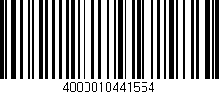 Código de barras (EAN, GTIN, SKU, ISBN): '4000010441554'
