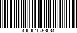 Código de barras (EAN, GTIN, SKU, ISBN): '4000010456084'