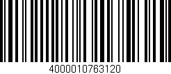 Código de barras (EAN, GTIN, SKU, ISBN): '4000010763120'