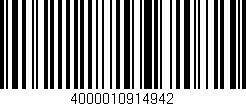 Código de barras (EAN, GTIN, SKU, ISBN): '4000010914942'
