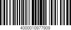 Código de barras (EAN, GTIN, SKU, ISBN): '4000010977909'