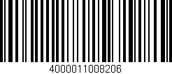 Código de barras (EAN, GTIN, SKU, ISBN): '4000011008206'