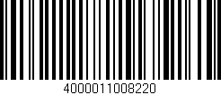 Código de barras (EAN, GTIN, SKU, ISBN): '4000011008220'