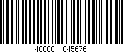 Código de barras (EAN, GTIN, SKU, ISBN): '4000011045676'