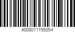 Código de barras (EAN, GTIN, SKU, ISBN): '4000011155054'
